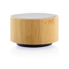 Vue Enceinte 3W en bambou et ABS RCS de couleur noir| Krokrodeal