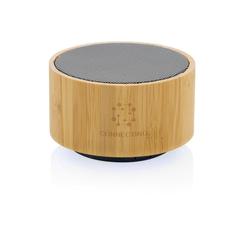 Vue Enceinte 3W en bambou et ABS RCS de couleur noir| Krokrodeal
