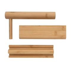 Vue Set de préparation à sushis en bambou Ukiyo de couleur marron| Krokrodeal