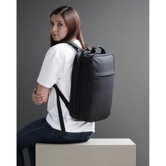 Vue VINGA Sac à dos de voyage Baltimore de couleur noir| Krokrodeal