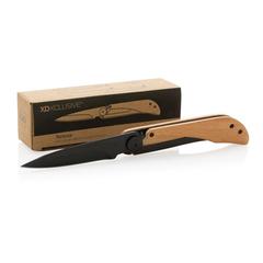 Vue Couteau en bois avec sécurité Nemus de couleur marron| Krokrodeal