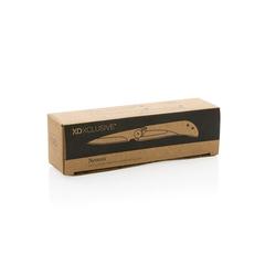Vue Couteau en bois avec sécurité Nemus de couleur marron| Krokrodeal