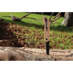 Vue Couteau en bois avec sécurité Nemus de couleur marron| Krokrodeal