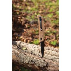 Vue Couteau en bois avec sécurité Nemus de couleur marron| Krokrodeal