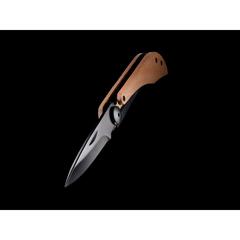 Vue Couteau en bois avec sécurité Nemus de couleur marron| Krokrodeal