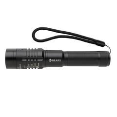 Vue Torche rechargeable USB Gear X de couleur noir| Krokrodeal