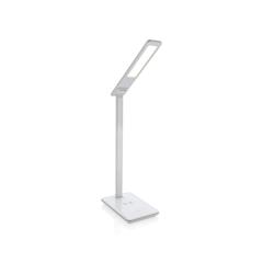 Vue Lampe de bureau avec chargeur à induction 5W de couleur blanc| Krokrodeal