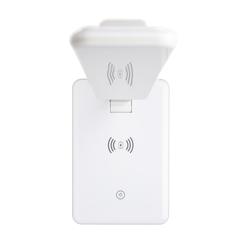 Vue Lampe de bureau avec chargeur à induction 5W de couleur blanc| Krokrodeal