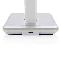 Vue Lampe de bureau avec chargeur à induction 5W de couleur blanc| Krokrodeal