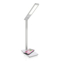 Vue Lampe de bureau avec chargeur à induction 5W de couleur blanc| Krokrodeal