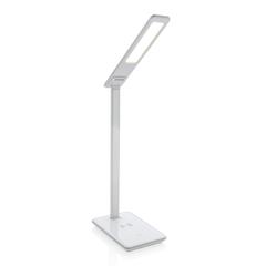 Vue Lampe de bureau avec chargeur à induction 5W de couleur blanc| Krokrodeal