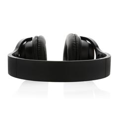 Vue Casque sans fil pliable en bambou et plastique RCS Elite de couleur noir| Krokrodeal