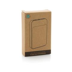 Vue Batterie de secours 10.000 mAh en plastique recyclé RCS de couleur blanc| Krokrodeal