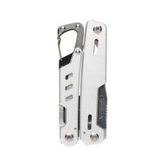 Vue Outil multifonctions avec mousqueton Solid de couleur gris| Krokrodeal