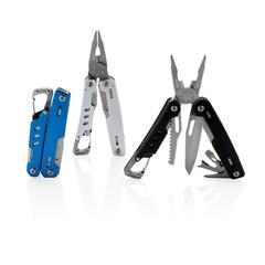 Vue Outil multifonctions avec mousqueton Solid de couleur gris| Krokrodeal