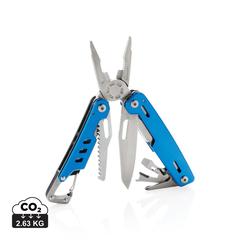 Vue Outil multifonctions avec mousqueton Solid de couleur bleu| Krokrodeal