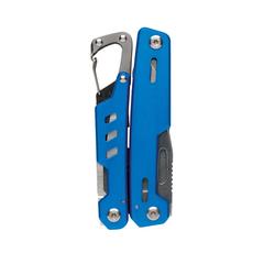 Vue Outil multifonctions avec mousqueton Solid de couleur bleu| Krokrodeal