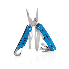 Vue Outil multifonctions avec mousqueton Solid de couleur bleu| Krokrodeal