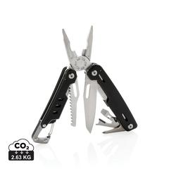 Vue Outil multifonctions avec mousqueton Solid de couleur noir| Krokrodeal