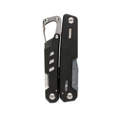 Vue Outil multifonctions avec mousqueton Solid de couleur noir| Krokrodeal