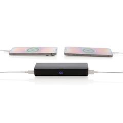 Vue Powerbank 20000mAh charge rapide, plastique RCS, Flashcharge de couleur noir| Krokrodeal