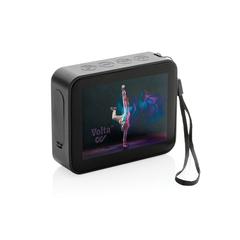 Vue Enceinte 3W en plastique recyclé RCS Urban Vallejo de couleur noir| Krokrodeal