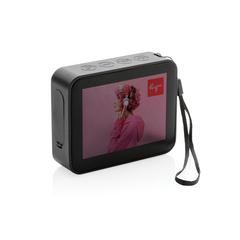Vue Enceinte 3W en plastique recyclé RCS Urban Vallejo de couleur noir| Krokrodeal