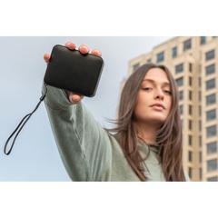 Vue Enceinte 3W en plastique recyclé RCS Urban Vallejo de couleur noir| Krokrodeal