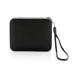 Vue Enceinte 3W en plastique recyclé RCS Urban Vallejo de couleur noir| Krokrodeal