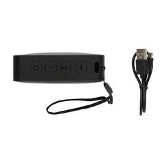 Vue Enceinte 3W en plastique recyclé RCS Urban Vallejo de couleur noir| Krokrodeal