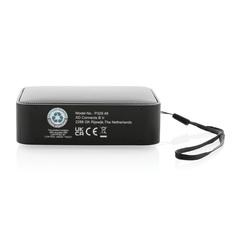 Vue Enceinte 3W en plastique recyclé RCS Urban Vallejo de couleur noir| Krokrodeal