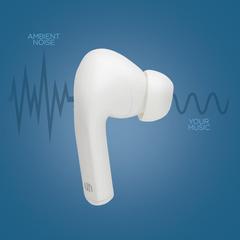 Vue Ecouteurs ANC Urban Vitamin Alamo de couleur blanc| Krokrodeal