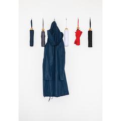 Vue Mini parapluie 20.5" rPET 190T poignée bambou Impact AWARE de couleur gris| Krokrodeal