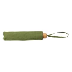 Vue Mini parapluie 20.5" rPET 190T poignée bambou Impact AWARE de couleur vert| Krokrodeal