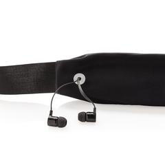 Vue Ceinture sport avec LED de couleur noir| Krokrodeal