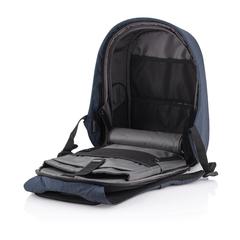 Vue Sac à dos antivol Bobby Hero XL de couleur bleu| Krokrodeal