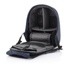 Vue Sac à dos antivol Bobby Hero XL de couleur bleu| Krokrodeal