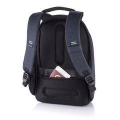 Vue Sac à dos antivol Bobby Hero XL de couleur bleu| Krokrodeal