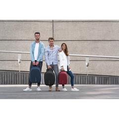 Vue Sac à dos antivol Bobby Hero XL de couleur bleu| Krokrodeal