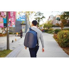 Vue Sac à dos antivol Bobby Hero XL de couleur bleu| Krokrodeal