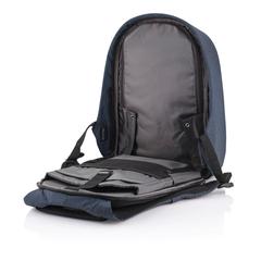 Vue Sac à dos antivol Bobby Hero XL de couleur bleu| Krokrodeal
