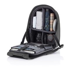 Vue Sac à dos antivol Bobby Hero XL de couleur gris| Krokrodeal