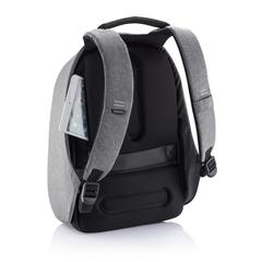 Vue Sac à dos antivol Bobby Hero XL de couleur gris| Krokrodeal