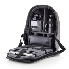 Vue Sac à dos antivol Bobby Hero XL de couleur gris| Krokrodeal