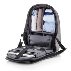 Vue Sac à dos antivol Bobby Hero XL de couleur gris| Krokrodeal