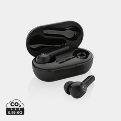 Vue Oreillettes Motorola IPX5 TWS Moto 85 de couleur noir| Krokrodeal