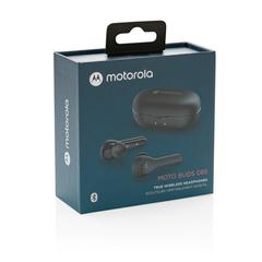 Vue Oreillettes Motorola IPX5 TWS Moto 85 de couleur noir| Krokrodeal