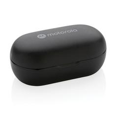 Vue Oreillettes Motorola IPX5 TWS Moto 85 de couleur noir| Krokrodeal