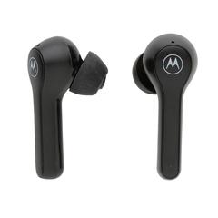 Vue Oreillettes Motorola IPX5 TWS Moto 85 de couleur noir| Krokrodeal