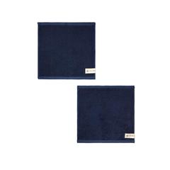 Vue VINGA Serviette Birch 30x30 de couleur bleu| Krokrodeal